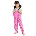 thumbnail image 1 of NOKIO Toddler Kids Boys Girls Double Fabric Warm Outdoor Rain Dungarees Windproof Water-proof Mud Jumpsuit Playsuit Overall Clothes Kids' Rainproof Bib Overall Pants, 1 of 5