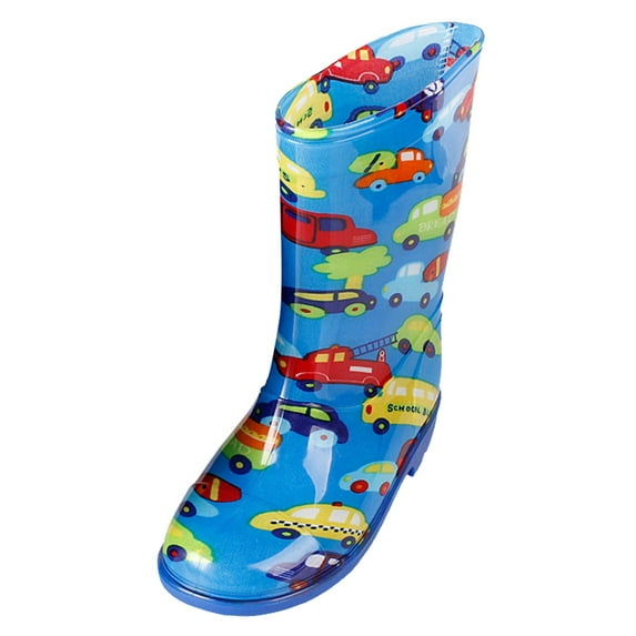 NOKIO Toddler Mid-Calf Rain Boots Toddler Rain Boots Baby Rain Boots Short Rain Boots For Toddler Easy On Lightweight Fashion Cute Boots Girls Buckle Rain Boots Girls Printed Rain Boots