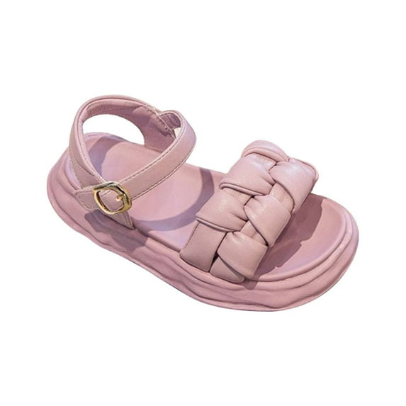 NOKIO Toddler Trendy Platform Sandals Girls' Stylish Sandals Girls' Summer Sandals Toddler Girls Jelly Sandals Summer Outdoor Closed Toe Soft Rubber Sole Beach Water Shoes Dress Princess Flat