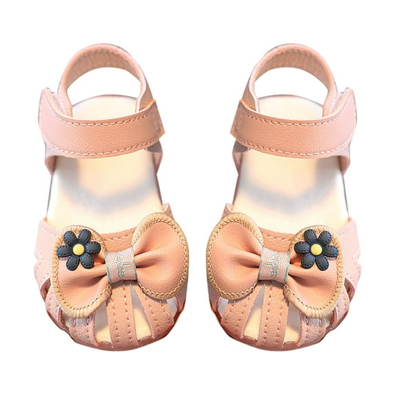 NOKIO Toddler Walking Sandals Toddler Leather Sandals Kids Summer Sandals Toddler Girls' Sandals Shoes Children'S Sandals Toddler Shoes Baby Girls Soft Soles Non Slip Princess Shoes