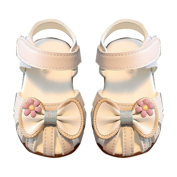 NOKIO Toddler Walking Sandals Toddler Leather Sandals Kids Summer Sandals Toddler Girls' Sandals Shoes Children'S Sandals Toddler Shoes Baby Girls Soft Soles Non Slip Princess Shoes