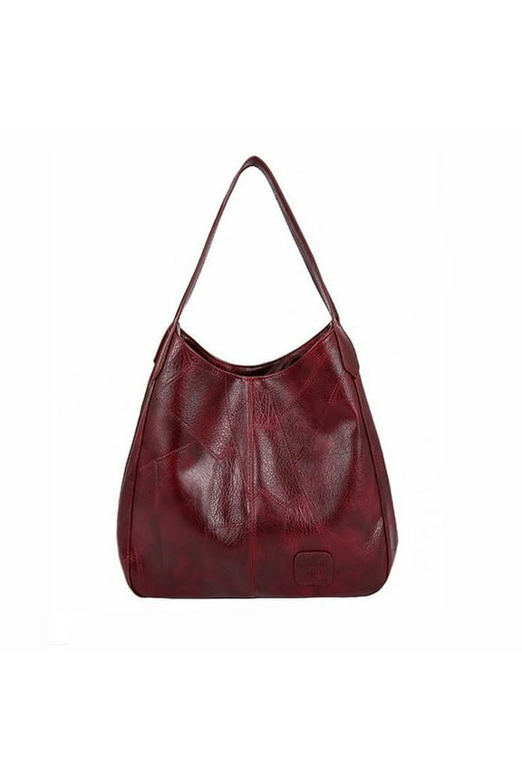 Vintage-Inspired Handbags For Women, Ladies One-Shoulder Leather Tote, Women'S Single Strap Chain Purse Fashion Women's Bag Soft Leather Shoulder Bag Multi-Function Large Hand Bag