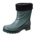 thumbnail image 1 of NOKIO Warm And Waterproof Men'S Short Boots Men's Spring Summer Autumn And Winter Mid Tube Plus Velvet Removable And Washable Outdoor Fashion Work Fishing Car Wash Kitchen Non Slip Warm Rain Boots, 1 of 5