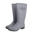 thumbnail image 1 of NOKIO Waterproof Short Rubber Rain Boots For Women Ms. Korean Fashion Buckle Rain Shoes Outside The High Non Slip Wear Water Boots Adult Rubber Shoes Women'S Bow Rain Boots, 1 of 3