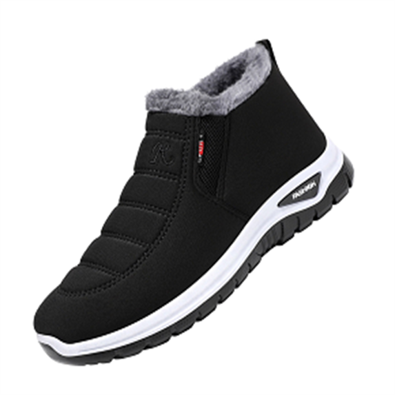NOKIO Winter Men'S Flannel-Lined Casual Shoes Plush Warm Cotton Shoes Wear And Anti Slip Snow Boots Five Finger Cotton Shoes Outdoor Sports Shoes Men's And Women's Hiking Shoes