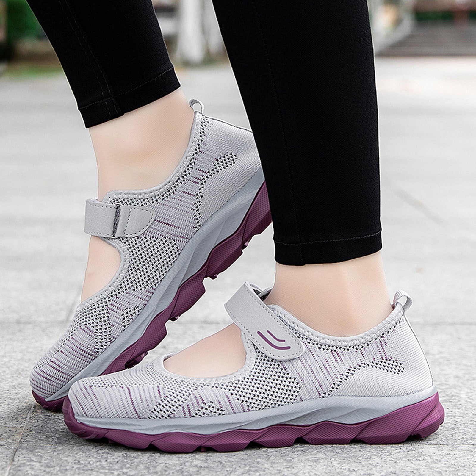 Platform Jogging NOKIO Women Outdoor Mesh Solid Color Sports Shoes Runing Breathable ...