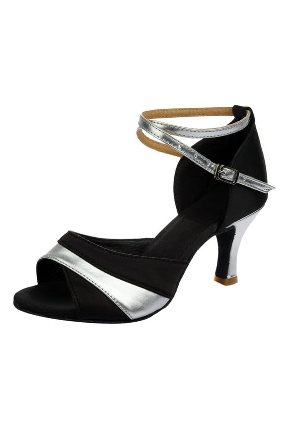 Women'S Ankle Strap Sandals Women'S Bridal Sandals Women Ladies Dancing Rumba Waltz Prom Ballroom Latin Ballet Dance Singles Shoes