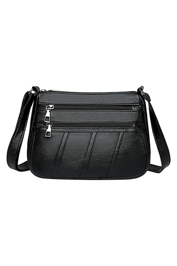 Women'S Crossbody Shoulder Bag, Ladies One-Shoulder Convertible Bag Fashion Ladies Solid Color Large Capacity Leather Shoulder Bag Messenger Bag