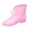 thumbnail image 1 of NOKIO Women'S Fashionable Waterproof Ankle Boots Women Rain Shoes Cute Bow Knot Low Tube Water Shoes Overshoes Rubber Shoes Waterproof Women Rain Boots Women'S Wide Calf Rain Boots, 1 of 7