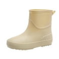thumbnail image 1 of NOKIO Women'S Fashionable Waterproof Ankle Boots Women's Japanese New Mid Calf Rain Shoes Fashion Water Shoes Outside Non Slip Mid Calf Water Shoes Adult Short Rain Boots Women'S Trendy Rain Boots, 1 of 5