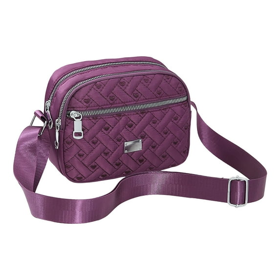 NOKIO Women'S Single Strap Purse Women Shoulder Bag Fashionable And Simple With Multiple Layer Zipper And A Large Capacity Practical And Lightweight Messenger Bag