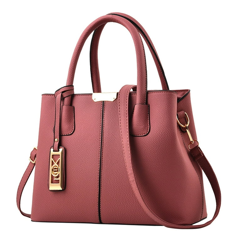 NOKIO Women S Structured Handbag Tote Bag With Zipper Tote Bag For Work Crossbody Bag With Detachachable Strap Crossbody Backpack Fashion Handbag Simple Bag Large Capacity One Shoulder Women Bag Walma...