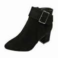 thumbnail image 1 of NOKIO Women'S Vintage Ankle Boots With Side Zippers Minimalist Side Zipper Boots For Women Ankle Boots Short Boots Single Shoes For Ladies Casual Shoes Stylish Women'S Low Heel Ankle Boots, 1 of 5
