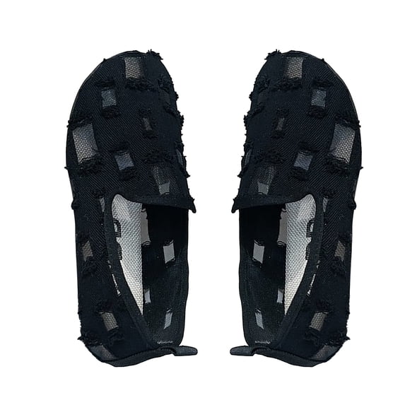 NOKIO Women'S Walking Shoes Women'S Breathable Sports Sneakers Women's Summer Small Fragrant Mesh Flat Bottom Hollow Breathable Large Size Single Shoes Casual Shoes