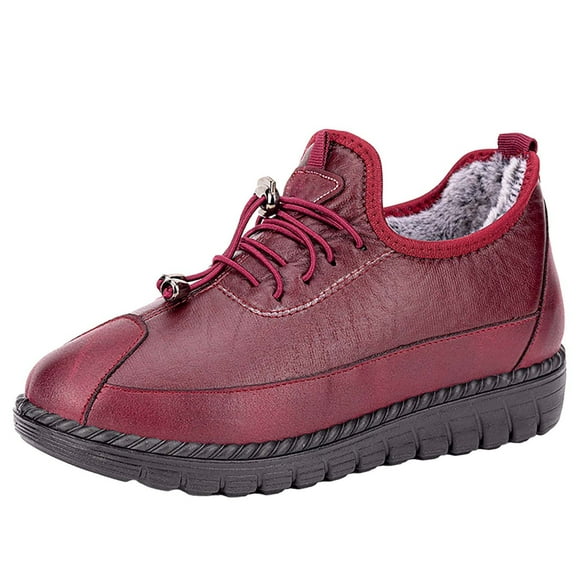 NOKIO Women'S Winter Snow Boots Women's Snow Boots Fashion Casual Sneakers Breathable Flat Casual Shoes Winter Padded Warm Women's Boots Women'S Memory Foam House Shoes