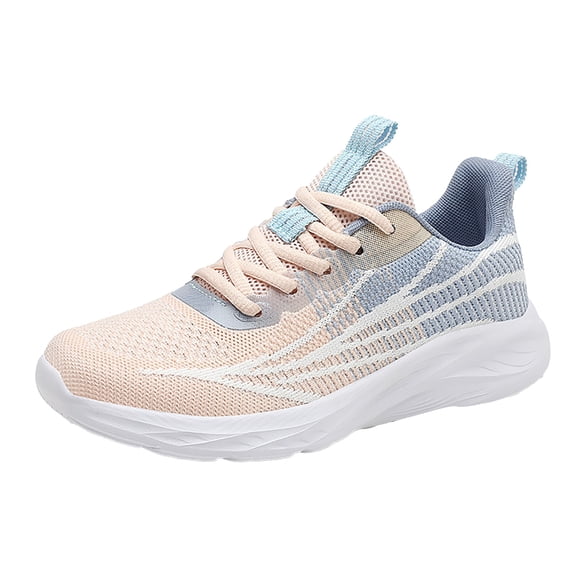 NOKIO Women Sports Shoes Mesh Breathable Running Shoes Lightweight Soft Sole Outdoor Sports Leisure Shoes Breathable Mesh Walking Workout Jogging Gym Women Shoes