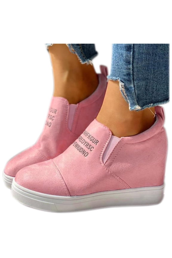 Women Wedge Heel Casual Shoes Boots Thick Sole Casual Shoes Fashion Soft Sole Breathable Casual Shoes Fashion Chunky Casual RetroWalking Shoes Women's Platform Sneakers