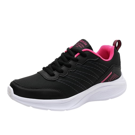 NOKIO Women Work Sneakers Comfortable Wide Width Sport Shoes Breathable 𝖫a𝖼e Up Athlet𝗂c Shoes Lightweight Non-S𝗅ip Runnig Shoes Comfortable Walking Sneakers Hiking Footwear