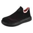 thumbnail image 1 of NOKIO Women's Athletic Walking Shoes Slip On Casual Mesh-Comfortable Tennis Workout Sneakers Spring And Summer Color Blocking Large Outdoor Walking Flying Weaving Mesh Sneakers, 1 of 5