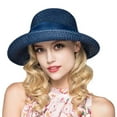 thumbnail image 1 of NOKIO Women's Bowknot Beach Sun Hat Foldable Fisherman Hat Summer Sunshade Women's Sun Hat Women Church Dress Wedding Party Bucket Hat, 1 of 6