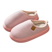 NOKIO Women s Cotton Slipper Soft Warm Home Furry Shoes Casual Walking Shoes Lightweight Closed Toe Slides with Thick Plush Lined, Soft Sole Winter Shoes S ip On Indoor Slippers