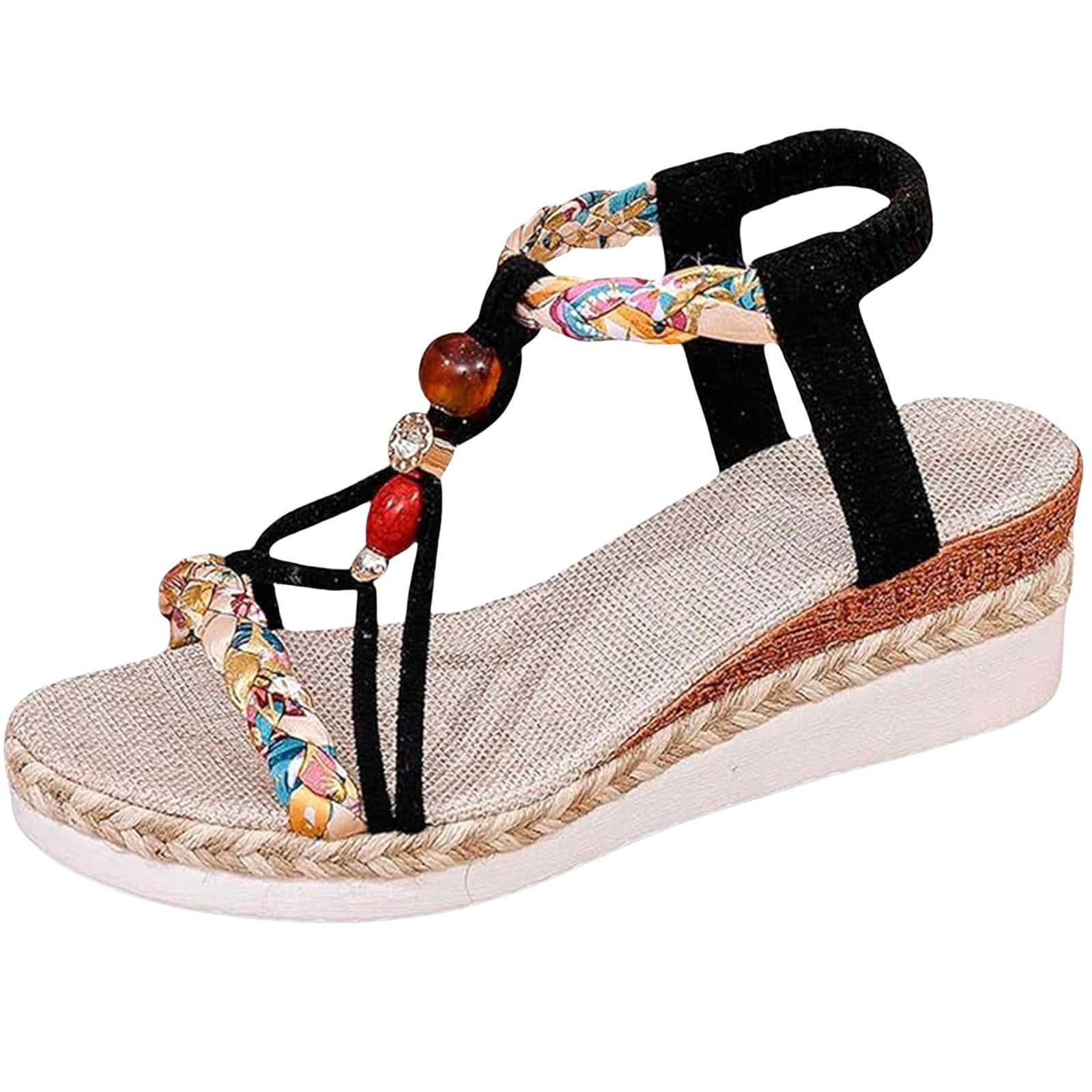 Knot Design Espadrille Wedge Sandals for Women – Chic & Comfortable