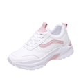 thumbnail image 1 of NOKIO Women's Fashion Sneakers 𝖫a𝖼e Up We𝖽ge Sport Shoes Lightweight Non S𝗅ip Walking Shoes Wide Width Running Shoes Breathable Comfortable Athlet𝗂c Shoes for Summer and Autumn, 1 of 9