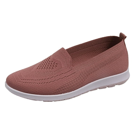 NOKIO Women's Flats Shoes Mesh Knit Flat Dressy Slip on Business Casual Shoes Women Casual Shoes Fashion Simple Soild Color Spring And Summer New Pattern Flat Comfortable Non Slip Light Shoes
