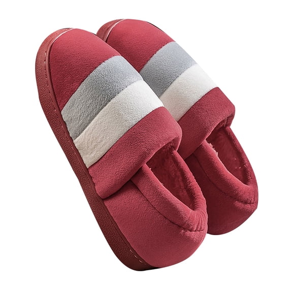 NOKIO Women's Fuzzy Slippers Warm Sπ
ip-On Slipper Comfy Indoor House Shoes with Non-Sπ
ip Sloe, Winter Closed Back Cotton Slides Plush Fπ
uπΏπΏy Home Shoes for Daliy