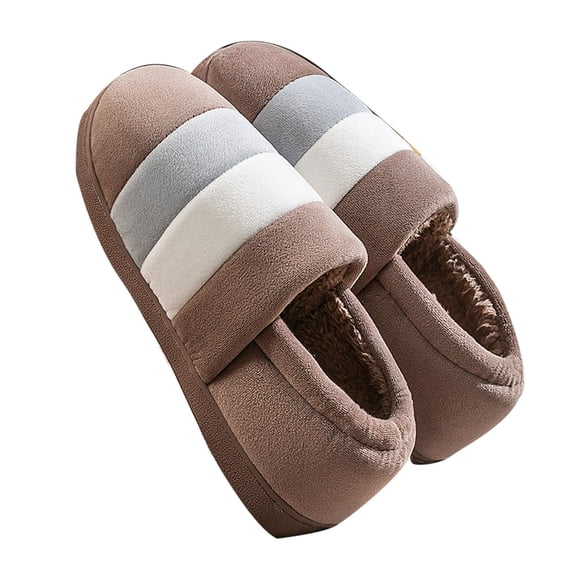 NOKIO Women's Fuzzy Slippers Warm Sπ
ip-On Slipper Comfy Indoor House Shoes with Non-Sπ
ip Sloe, Winter Closed Back Cotton Slides Plush Fπ
uπΏπΏy Home Shoes for Daliy