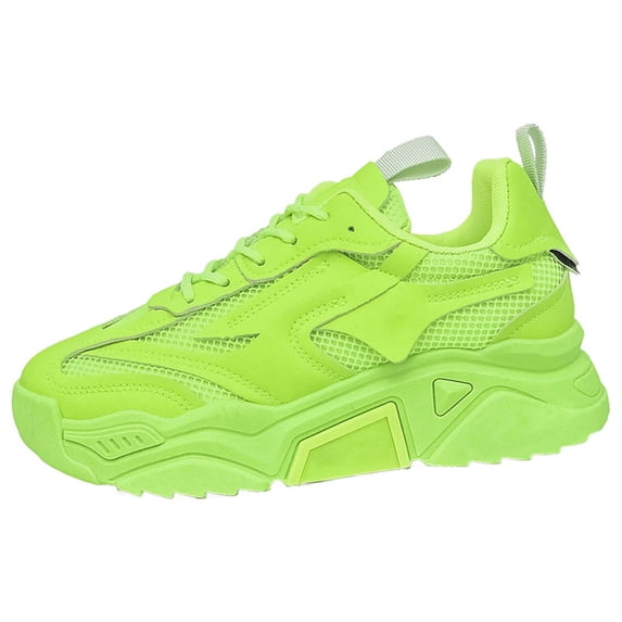 NOKIO Women's Hollow Mesh Sneakers 𝖫a𝖼e Up We𝖽ge Outdoor Shoes Soft Sole Workout Sports Shoes Lightweight Comfortable Athlet𝗂c Shoes Wide Width Non-S𝗅ip Tennis