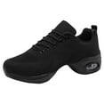 thumbnail image 1 of NOKIO Women's Jazz Shoes Fashion 𝖫a𝖼e Up Sneakers Modern Dance Shoes Comfortable Cushion Sport Shoes Casual Outdoor Walking Dance Shoes Lightweight Platform Trainers Shoes, 1 of 9