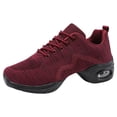 thumbnail image 1 of NOKIO Women's Jazz Shoes Fashion 𝖫a𝖼e Up Sneakers Modern Dance Shoes Comfortable Cushion Sport Shoes Casual Outdoor Walking Dance Shoes Lightweight Platform Trainers Shoes, 1 of 9