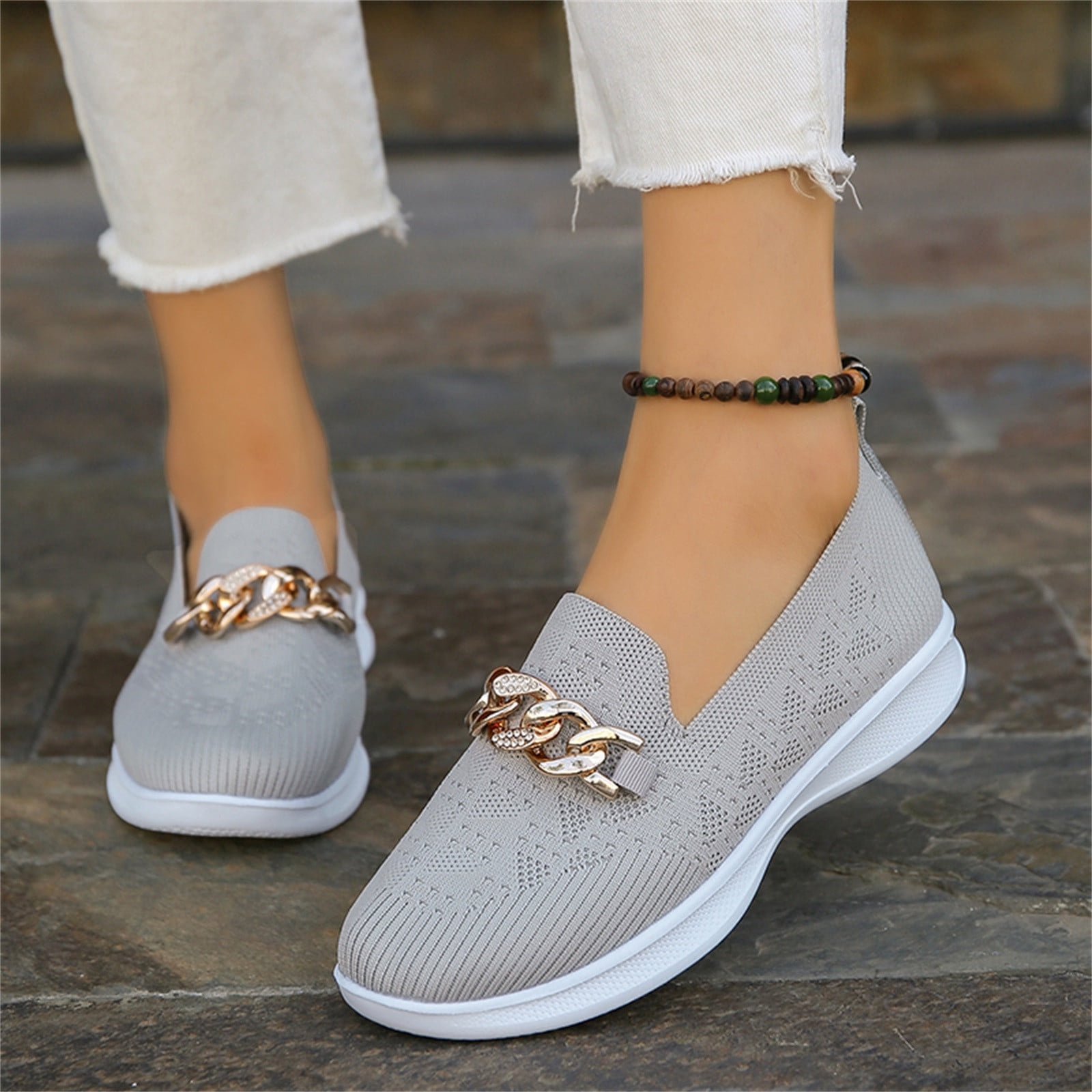 Breathable Platform Sneakers - Women