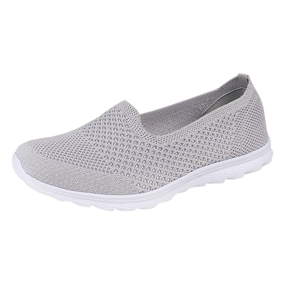 NOKIO Women's Knit Sneaker Lightweight S𝗅ip On L𝗈afers Shoes Breathable Wide Width Sport Shoes Casual Jogging Athlet𝗂c Shoes Gym Fitness Running Shoes for Summer and Autumn