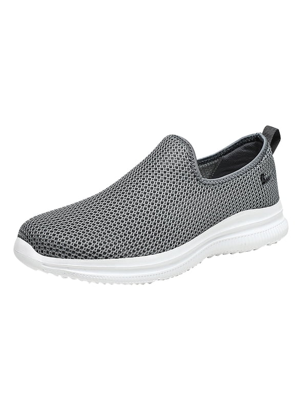 Women's Lightweight Walking Sneakers Breathable Casual L𝗈afers Shoes S𝗅ip On Laceless Athlet𝗂c Shoes Comfortable Summer Sport Shoes with Mesh Upper for Outdoor Travel