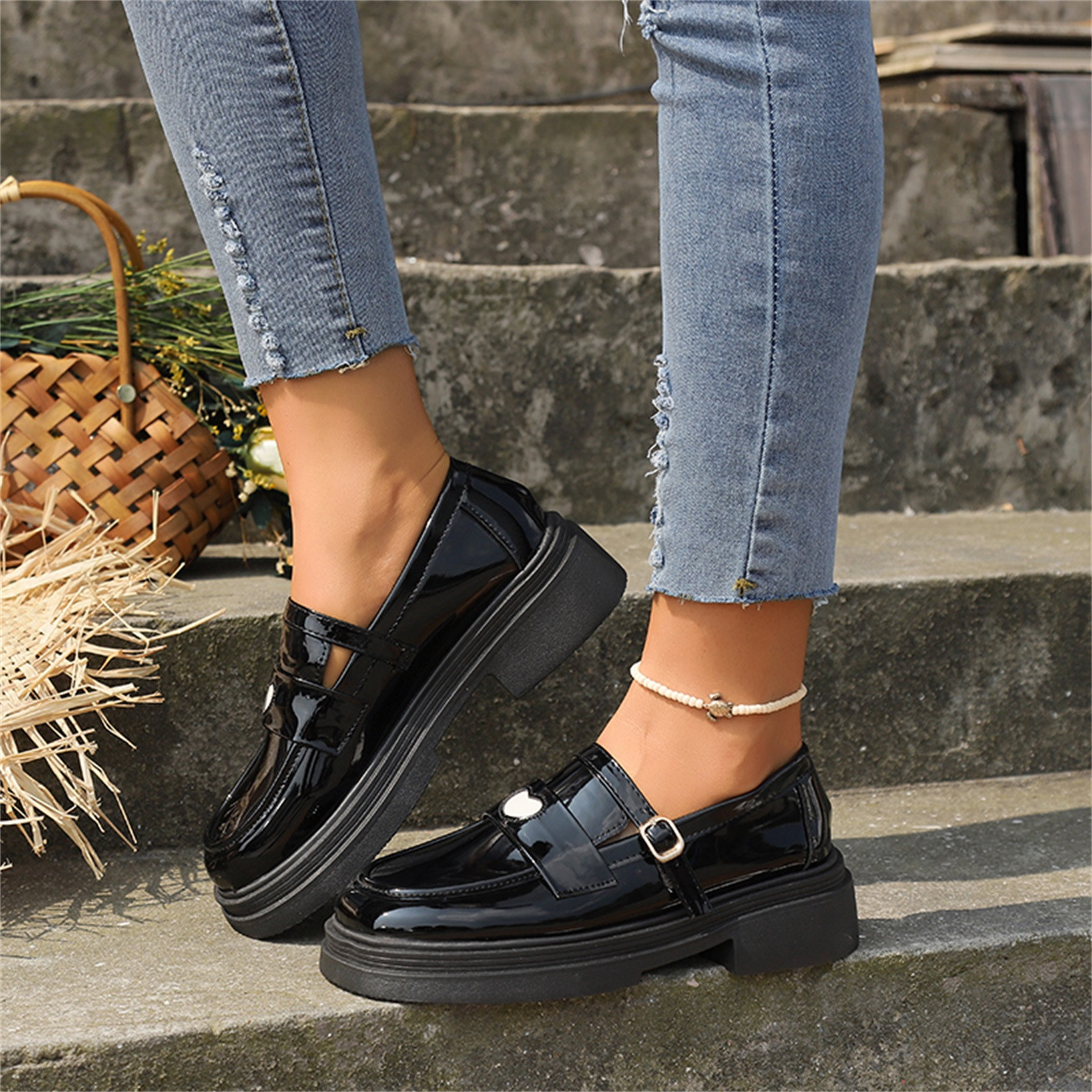 NOKIO Women s Loafers Slip On Platform Chunky Penny Loafers For Women NOKIO Women s Loafers Slip On Platform Chunky Penny Loafers For Women