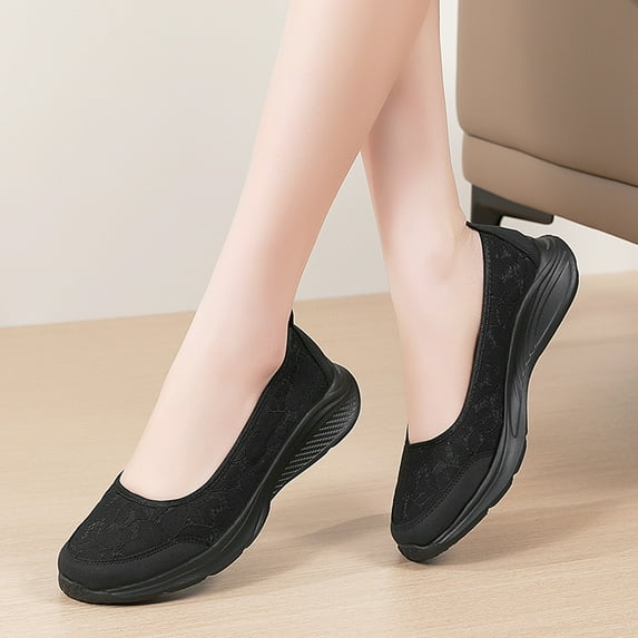 NOKIO Women's Mesh Flats Shoes Breathable Slip on Shoes Casual Flats Comfortable Walking Shoes Women's Breathable Mesh Flats Shoes, Soft Loafers Flats, Slip on Shoes Loafer