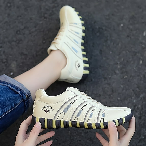 NOKIO Women's Minimalist Trail Running Barefoot Shoes Wide Toe Box Flat Bottomed Versatile Retro Casual Sports Shoes Female Internet Non Slip Workout Shoes Breathable Running Shoes