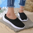 thumbnail image 1 of NOKIO Women's Mules Shoes Slip on Sneakers Knit Flats Platform Lightweight Breathable Non-Slip Walking Shoes Women Casual Shoes Versatile Fashionable And New Large Women Shoes Fashion Shoes, 1 of 5