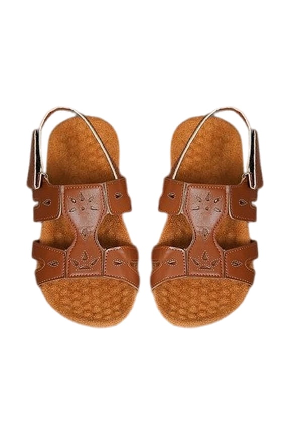 Women's Open Toe Shoes Ladies Casual Paste Flat Roman Shoes Summer Fashion Ladies Arch Support Sandals