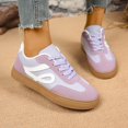 thumbnail image 1 of NOKIO Women's Retro Sneakers Fashion 𝖫a𝖼e Up Athlet𝗂c Shoes Casual Non-S𝗅ip Walking Shoes Lightweight Daily Walking Shoes for Back to College, 1 of 9