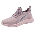 thumbnail image 1 of NOKIO Women's Running Shoes Non Slip Shoes Breathable Lightweight Fashion Sneakers Slip Resistant Athletic Sports Walking Gym Work Shoes Women Sports Shoes Lace Up Fly Woven Mesh Shoes, 1 of 9