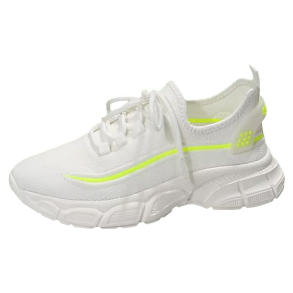 NOKIO Women's Running Shoes Non Slip Shoes Breathable Lightweight Fashion Sneakers Slip Resistant Athletic Sports Walking Gym Work Shoes Women Sports Shoes Mesh Breathable Slip On Comfortable Sneakers