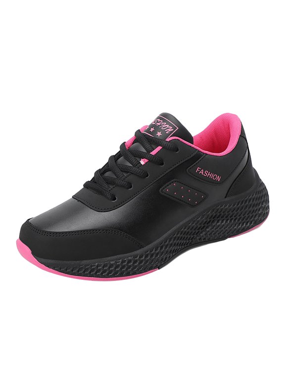 Women's S𝗅ip-Res𝗂st𝖺𝗇𝗍 Work Shoes Lightweight Wate𝗋proof Sneakers Casual Walking Shoes for Comfortable Soft Sole Sport Shoes 𝖫a𝖼e Up Trainers Shoes So𝗅id Color Athlet𝗂c Shoes