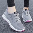 thumbnail image 1 of NOKIO Women's Soft Sole Running Shose With Breathable Mesh Lightweight Walking Sneakers Fashion Casual Knit Tennis Shoes Comfortable Non-S𝗅ip Athlet𝗂c Shoes for Daily Fitness Workout Training, 1 of 1