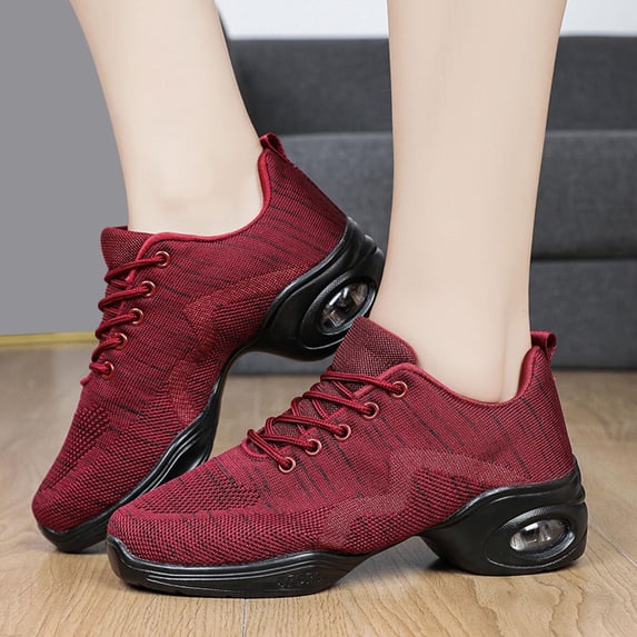 NOKIO Women's Walking Shoes Arch Support Knit Upper Non Slip Shoes Breathable Lightweight Sneakers Orthopedic Sneakers Breathable Women Walking Shoes Ladies Athletic Shoe Thick Bottom