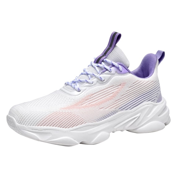 NOKIO Women's Walking Shoes Slip On Non Slip Running Tennis Breathable Lightweight Comfortable Athletic Gym Workout Sneakers Leisure Women's Lace Up Travel Soft Sole Comfortable Shoes