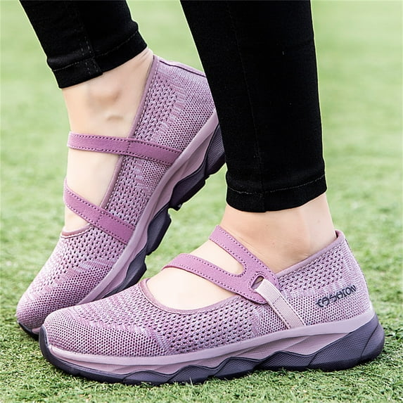 NOKIO Womens Comfort Elastic Sock Slip On Walking Lightweight Non-Slip Fall Shoes Ladies Fashion Colorblock Mesh Breathable Non Slip Soft Sole Casual Sneakers