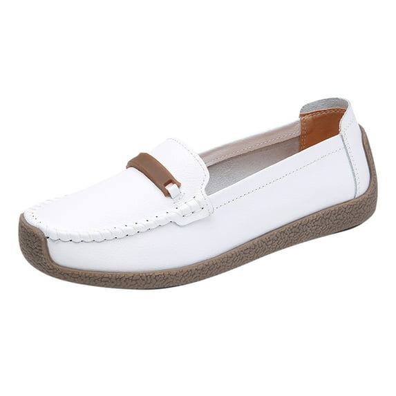 NOKIO Womens Loafers Shoes Women's Comfort Walking Boat Shoes Slip On Women Comfort Walking Flat Loafers Casual Shoes Driving Loafers Walking Shoes For Women